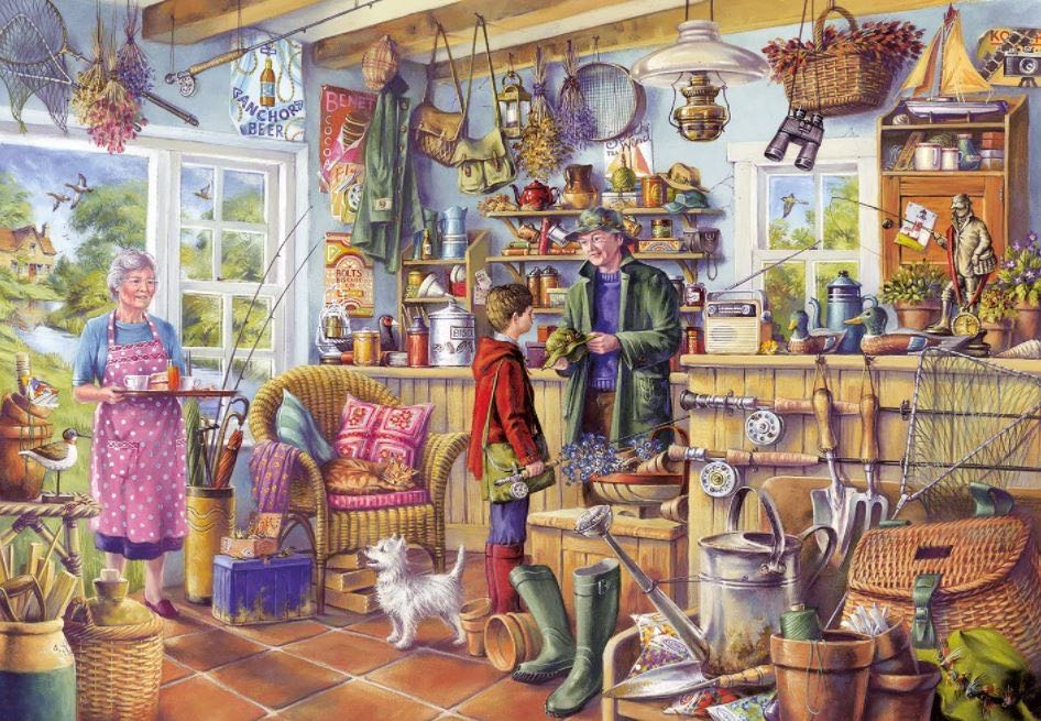 The Fishing Shed - Gibsons puzzle collectible [Barcode 5012269061734] - Main Image 2