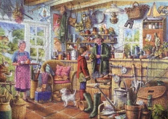 The Fishing Shed - Gibsons puzzle collectible [Barcode 5012269061734] - Main Image 3