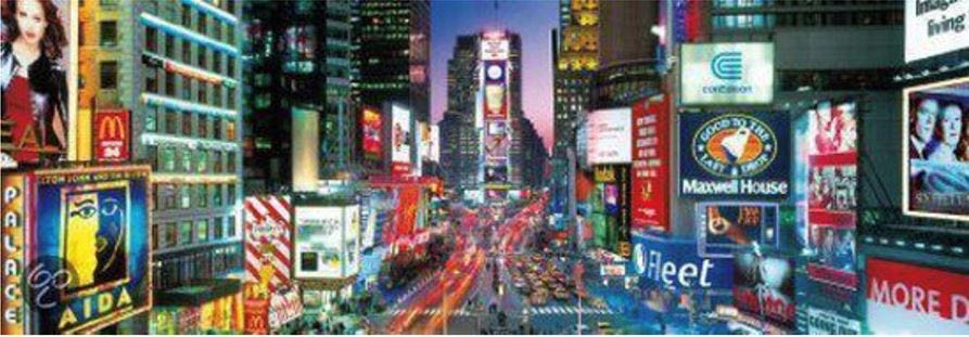 New York Time Square Lights Panorama - Clementoni puzzle collectible [Barcode 8005125391080] - Main Image 2