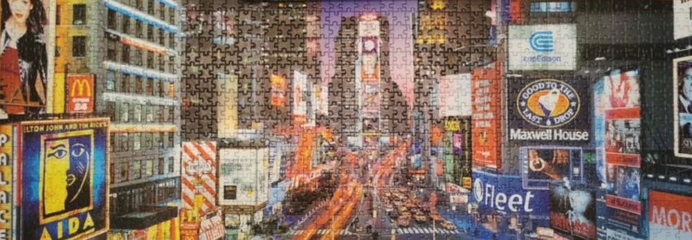 New York Time Square Lights Panorama - Clementoni puzzle collectible [Barcode 8005125391080] - Main Image 3