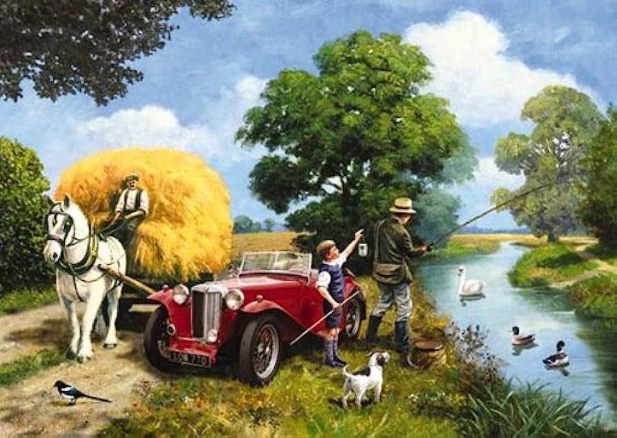 Travelling By The Horse Cart - Falcon de luxe puzzle collectible [Barcode 8710126109793] - Main Image 2