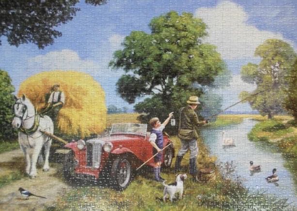Travelling By The Horse Cart - Falcon de luxe puzzle collectible [Barcode 8710126109793] - Main Image 3
