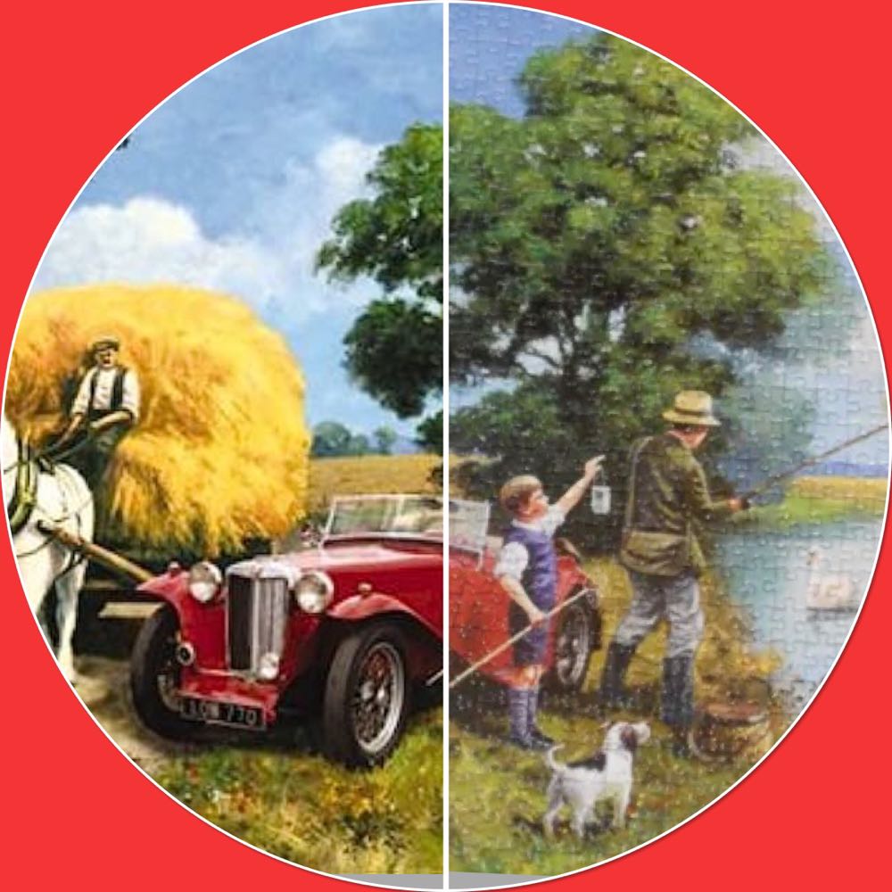Travelling By The Horse Cart - Falcon de luxe puzzle collectible [Barcode 8710126109793] - Main Image 4