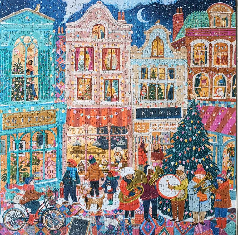 Pieces & Love - A Happy Holiday - Eeboo puzzle collectible [Barcode 689196513688] - Main Image 2