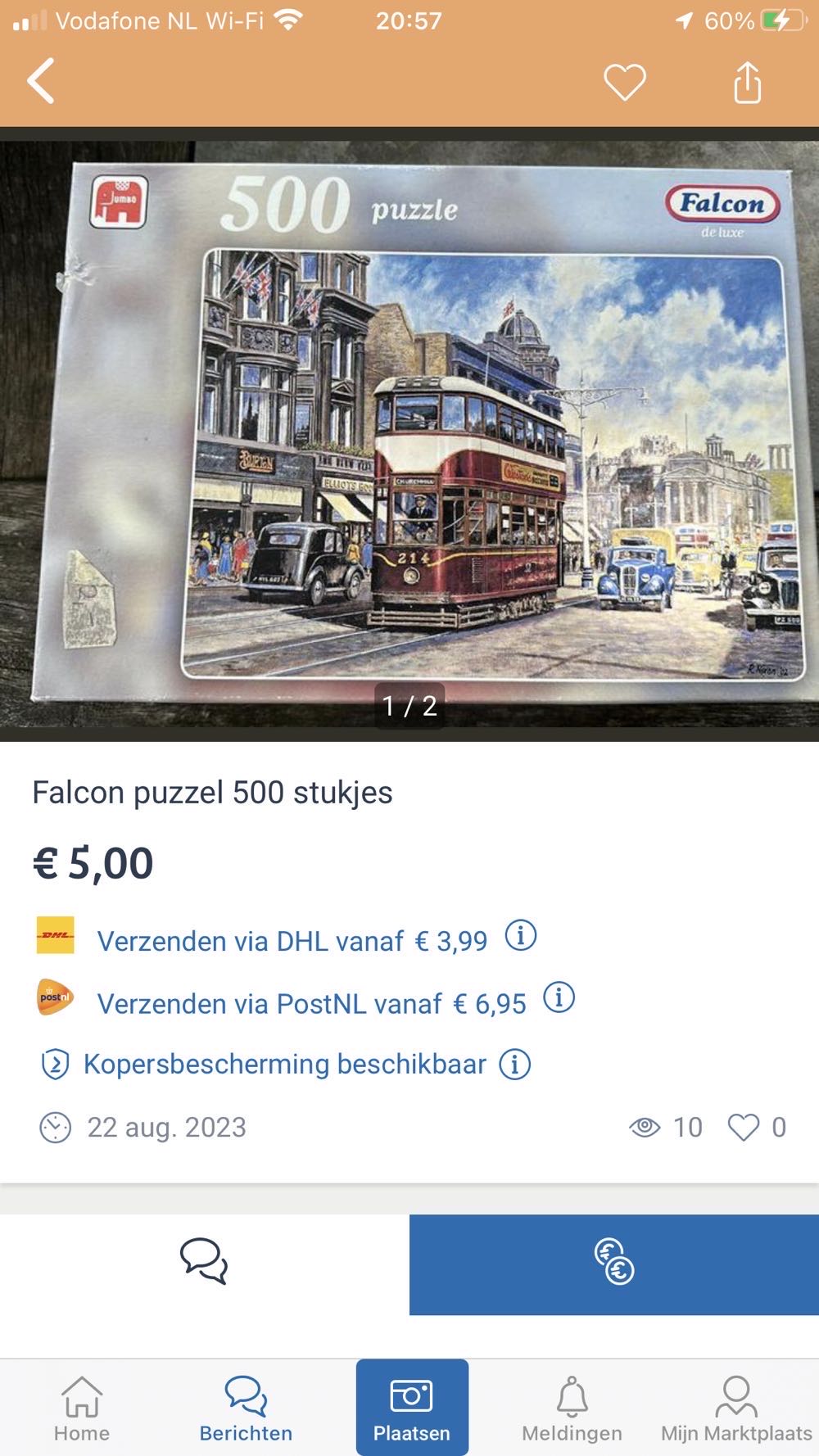 Tram To Church Hill - Falcon de luxe puzzle collectible [Barcode 8710126156575] - Main Image 3