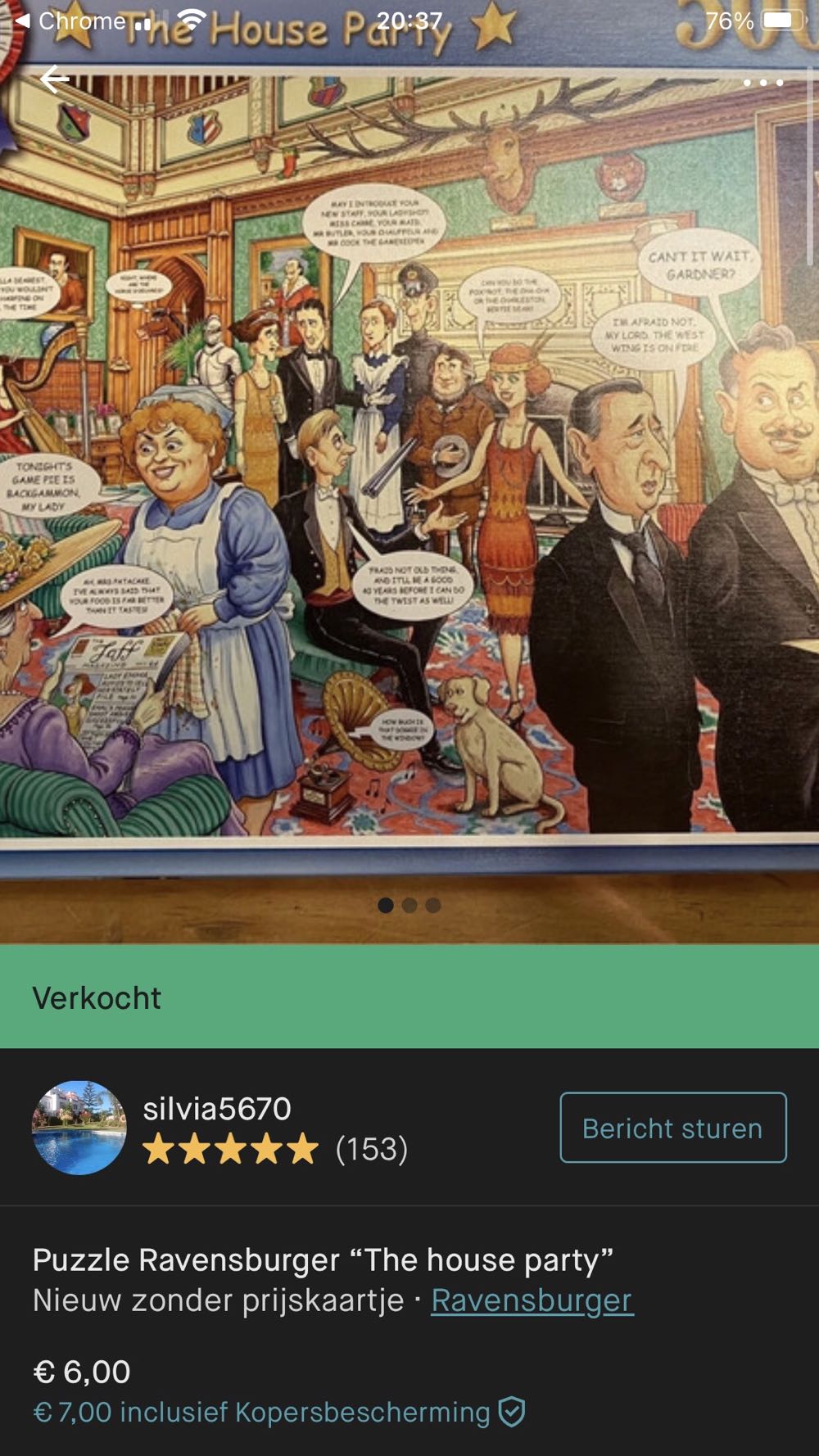 The House Party. No 16 - Ravensburger 🇬🇧 puzzle collectible [Barcode 4005556147328] - Main Image 4