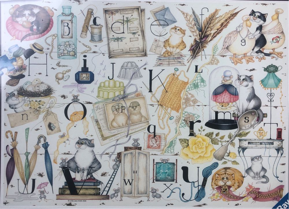 Crazy Cats…Alphabet - From Puzzler66 - Ravensburger puzzle collectible [Barcode 4005556164264] - Main Image 2