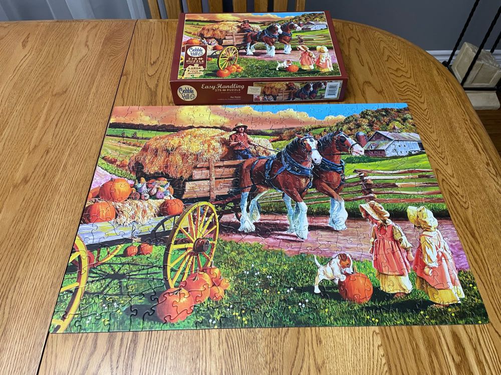 Hay Wagon - Cobble Hill puzzle collectible - Main Image 3