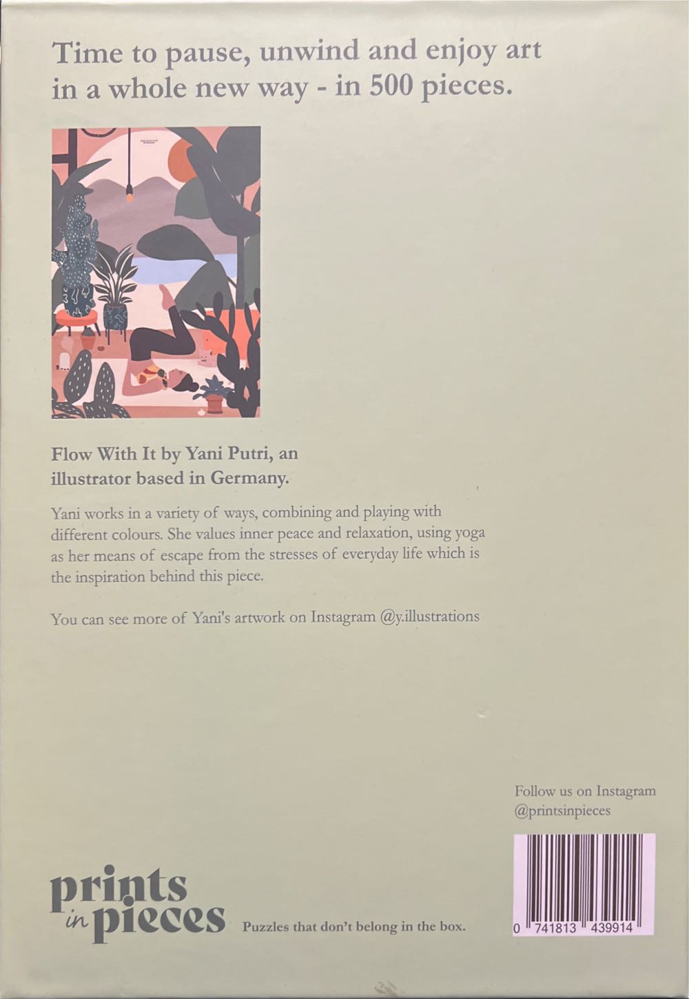 Flow With It - Prints in Pieces puzzle collectible [Barcode 741813439914] - Main Image 2