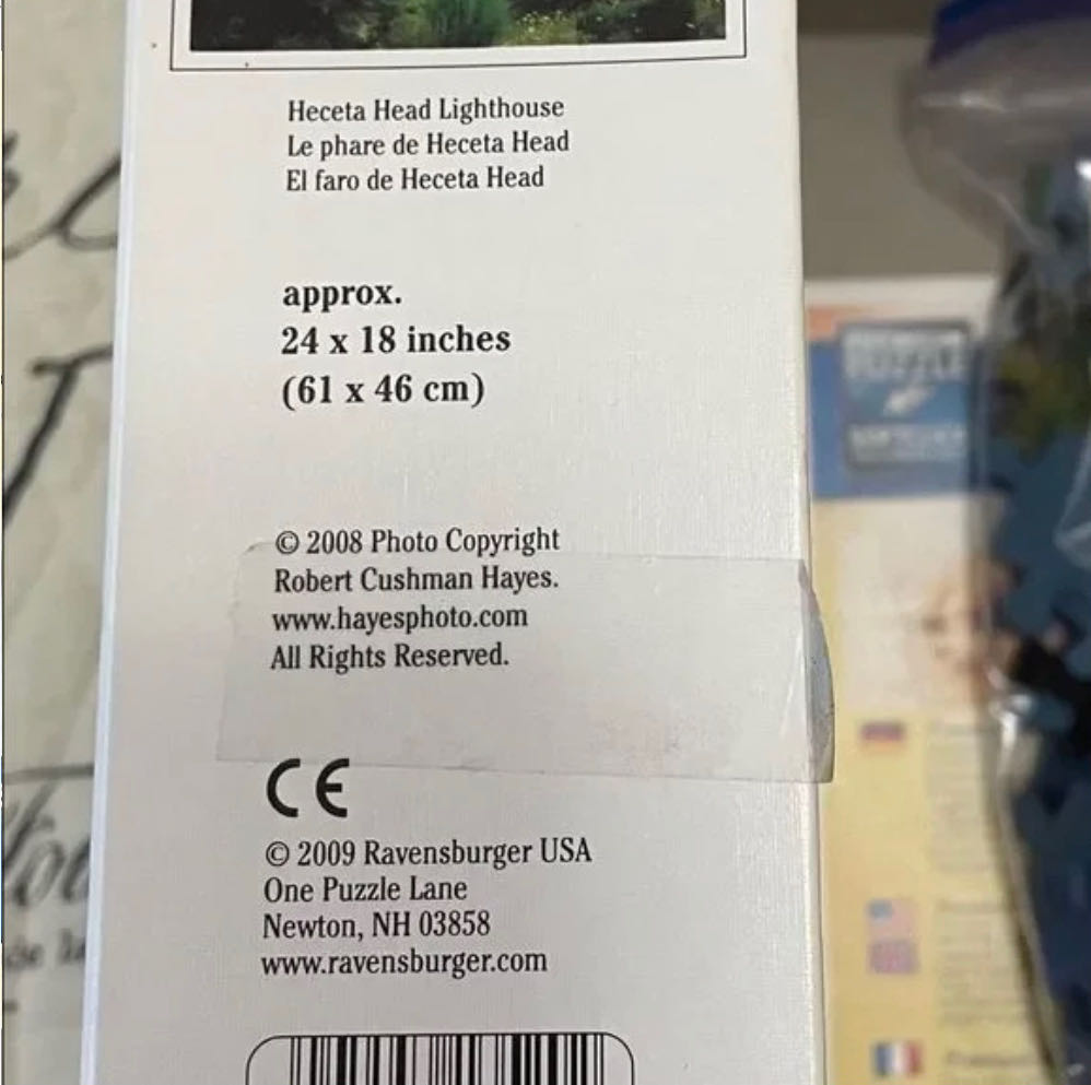 Heceta Head Lighthouse - Ravensburger puzzle collectible [Barcode 4005556135202] - Main Image 2