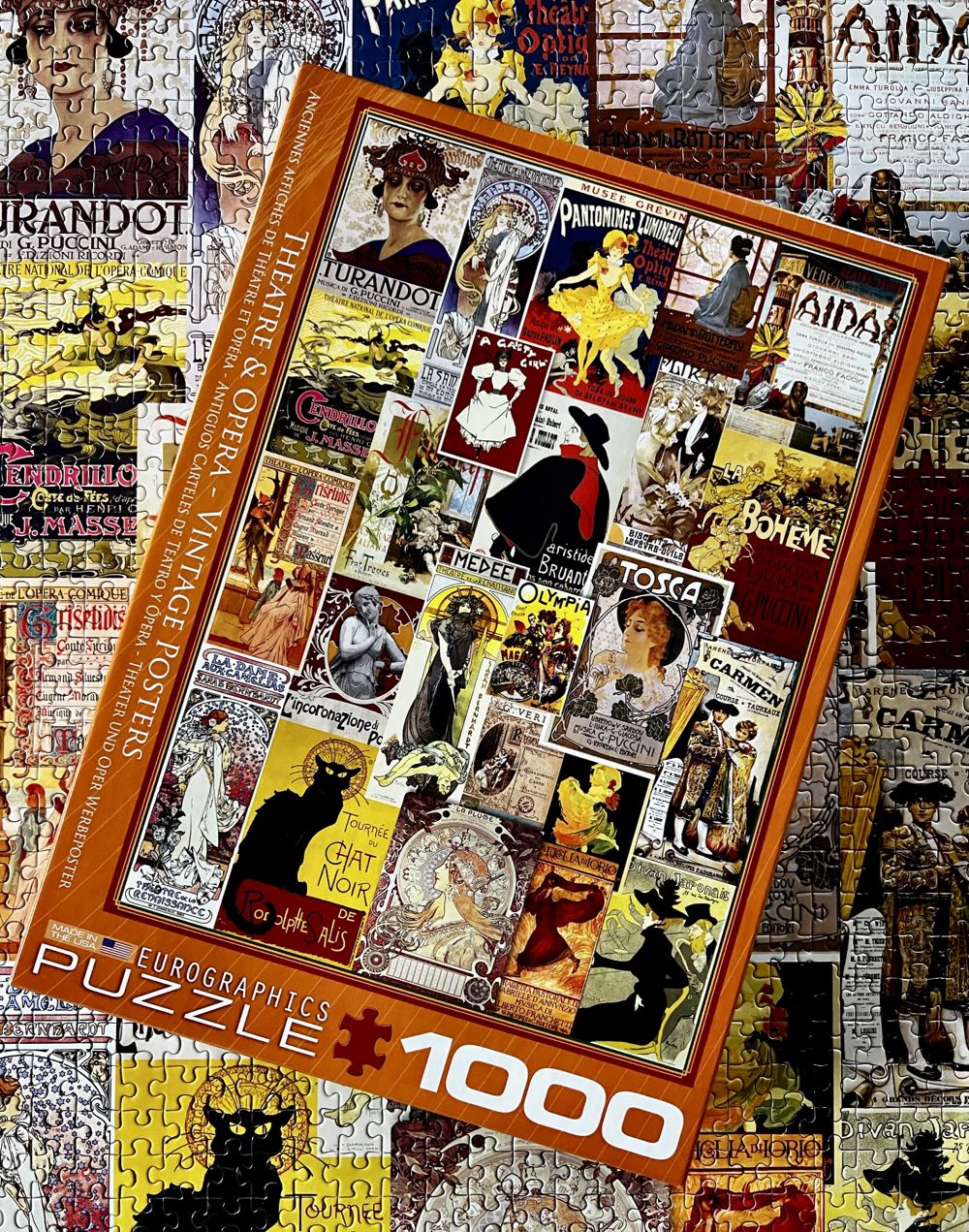 Theatre & Opera - Vintage Posters - Eurographics puzzle collectible [Barcode 628136609357] - Main Image 2