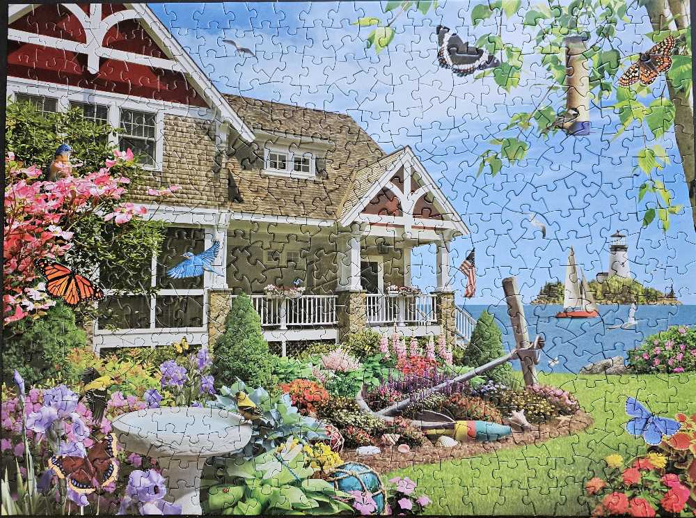 Blooming Beach House - Bits And Pieces puzzle collectible [Barcode 192949062291] - Main Image 3