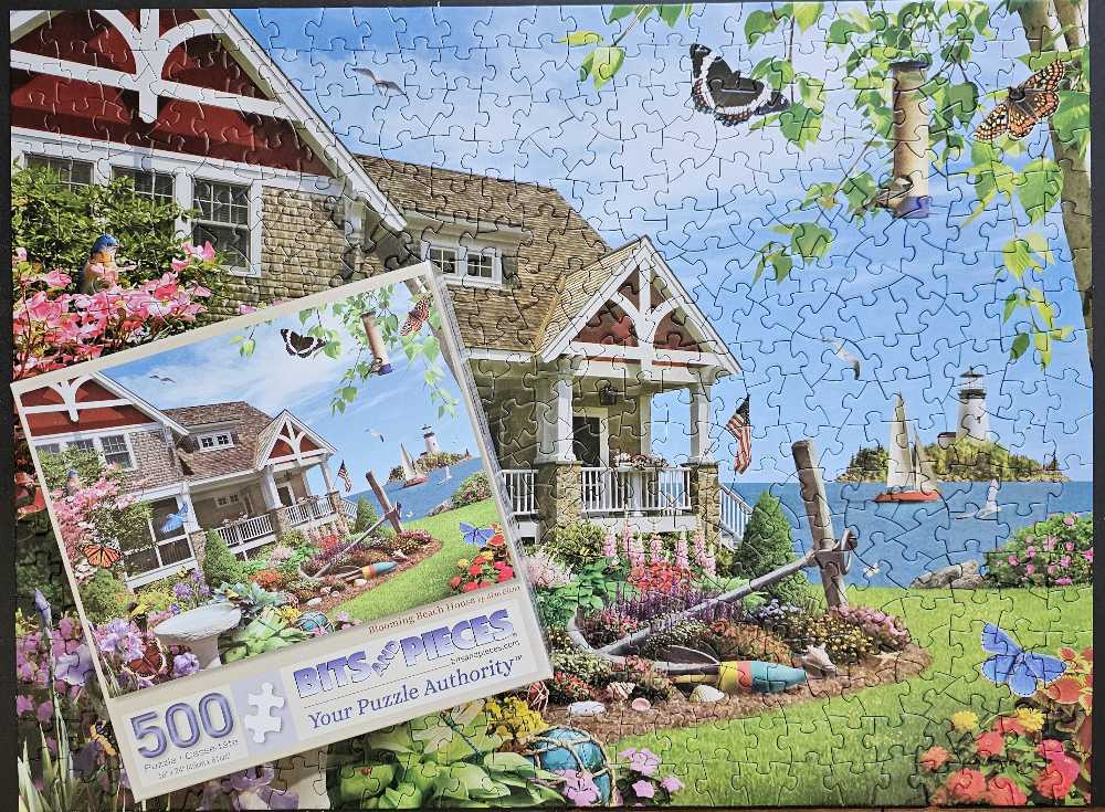 Blooming Beach House - Bits And Pieces puzzle collectible [Barcode 192949062291] - Main Image 4