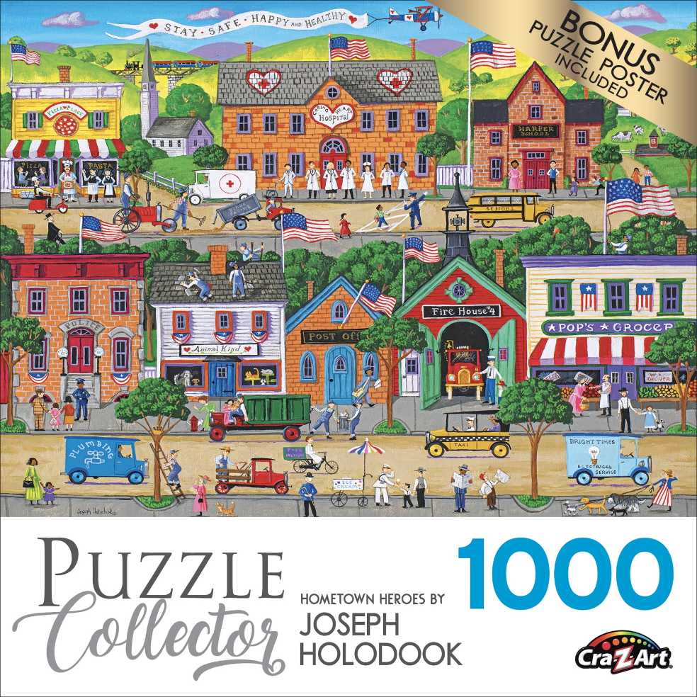 Hometown Heroes - Rose Art 🇺🇸 puzzle collectible [Barcode 4895145427906] - Main Image 2