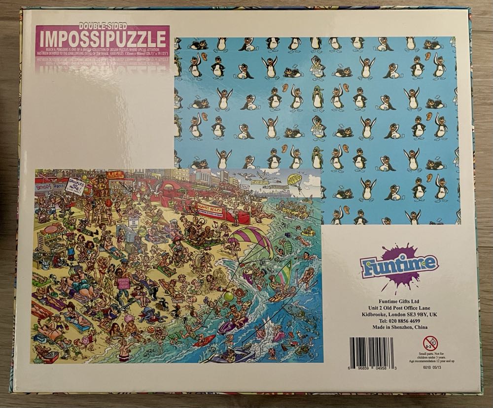 Beach And Penguins - Funtime Gifts puzzle collectible - Main Image 2