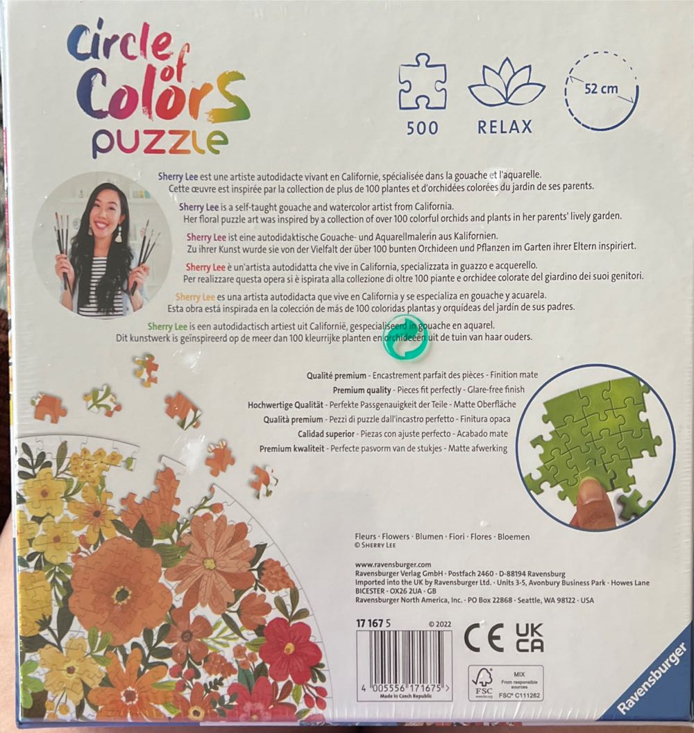 Flowers (Circle of Colors) - Ravensburger puzzle collectible [Barcode 4005556171675] - Main Image 2