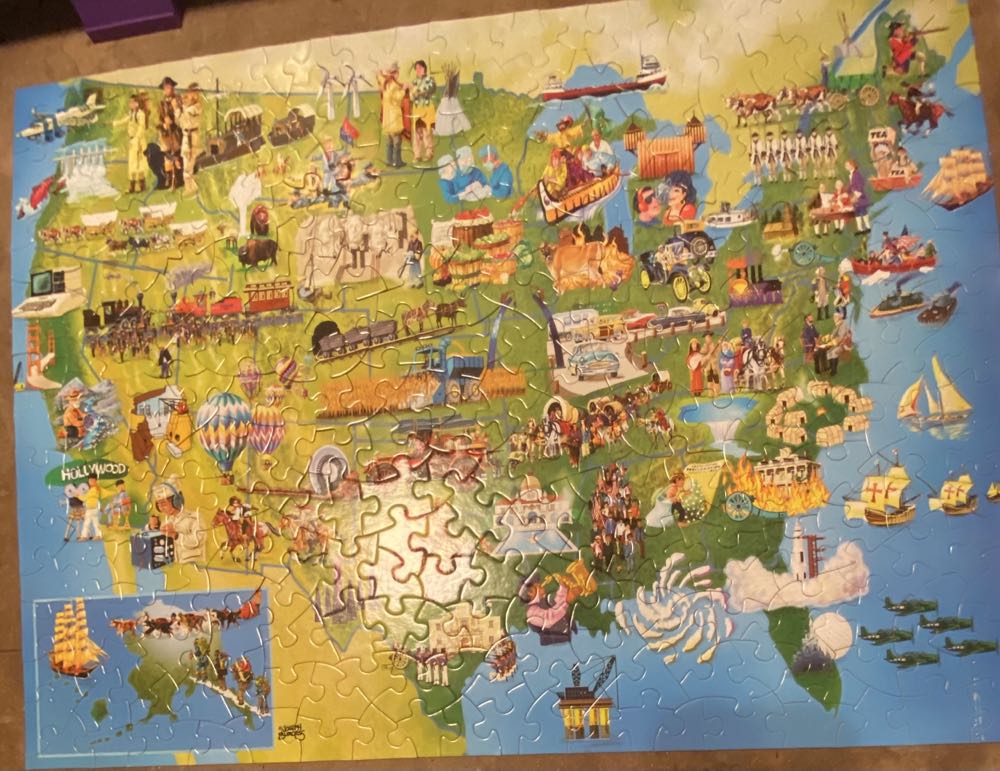 U.S. History Map - Bits & Pieces puzzle collectible [Barcode 192949061331] - Main Image 3