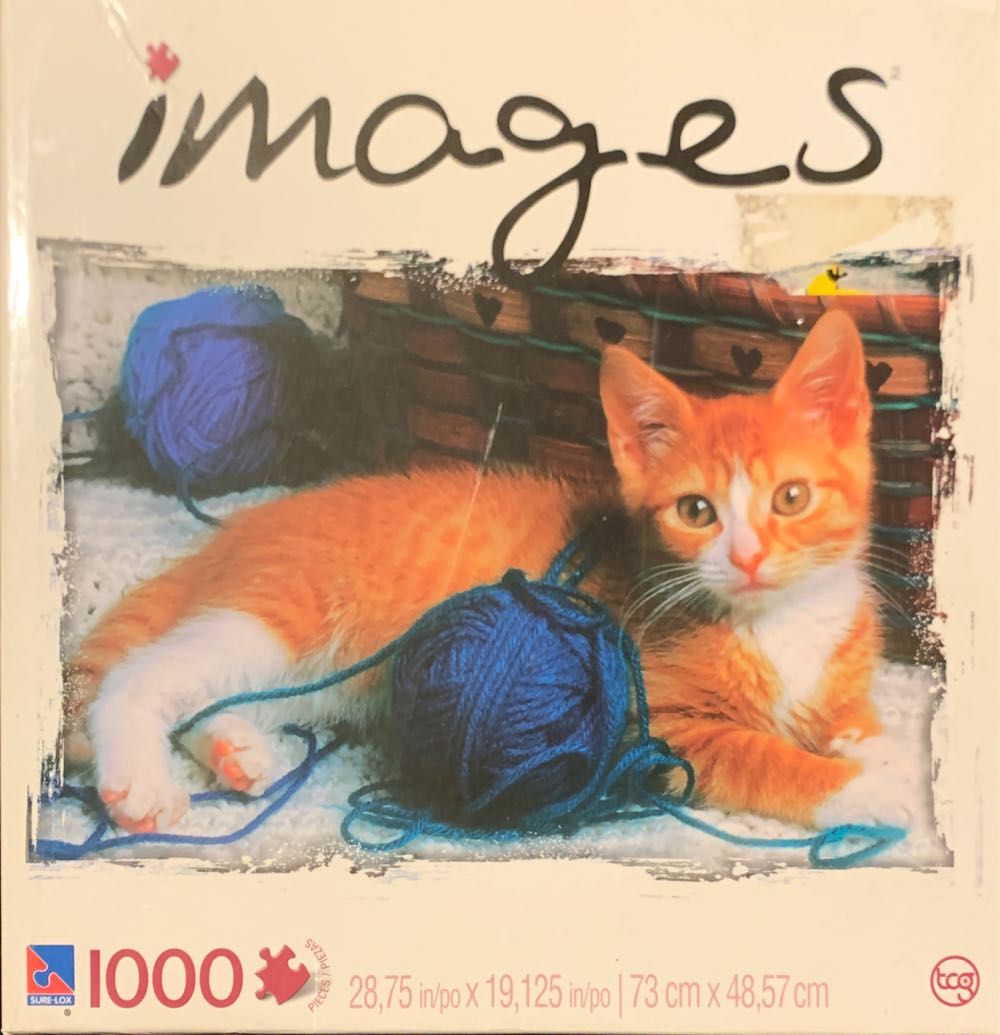 Tabby Cat With Yarn - Sure Lox puzzle collectible [Barcode 639277168863] - Main Image 2