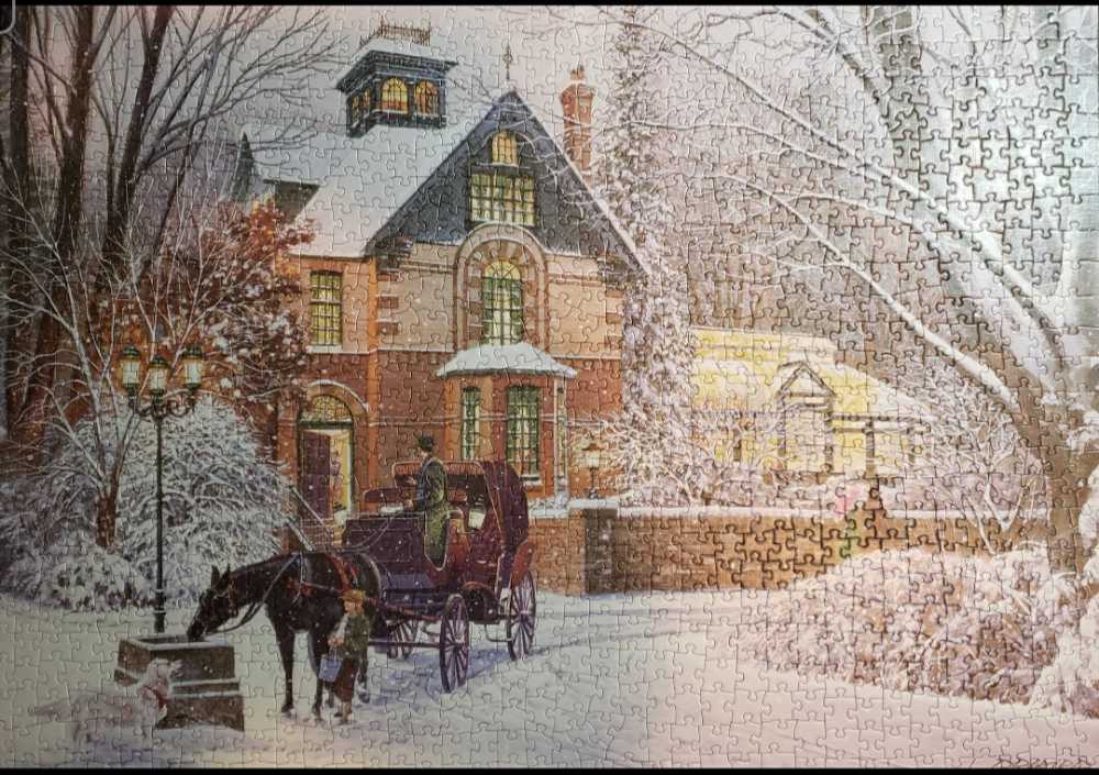 An Evening Stroll - Cobble Hill puzzle collectible [Barcode 625012802550] - Main Image 2