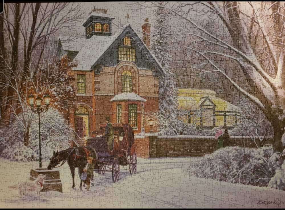 An Evening Stroll - Cobble Hill puzzle collectible [Barcode 625012802550] - Main Image 3