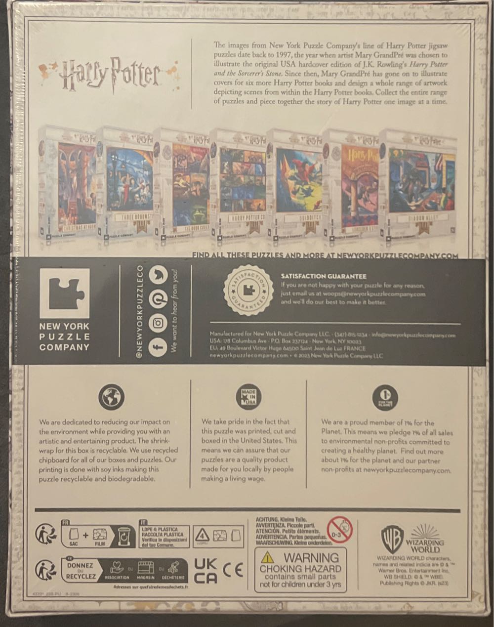Harry Potter Book Chapter Art - New York Puzzle Company puzzle collectible [Barcode 840291700339] - Main Image 2