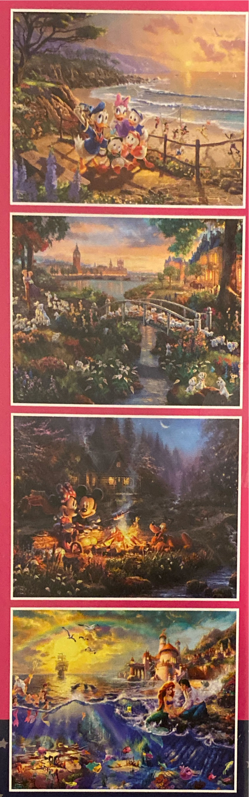 Disney Thomas Kinkade - 4 Pack - Disney Thomas Kinkade puzzle collectible [Barcode 021081036771] - Main Image 2