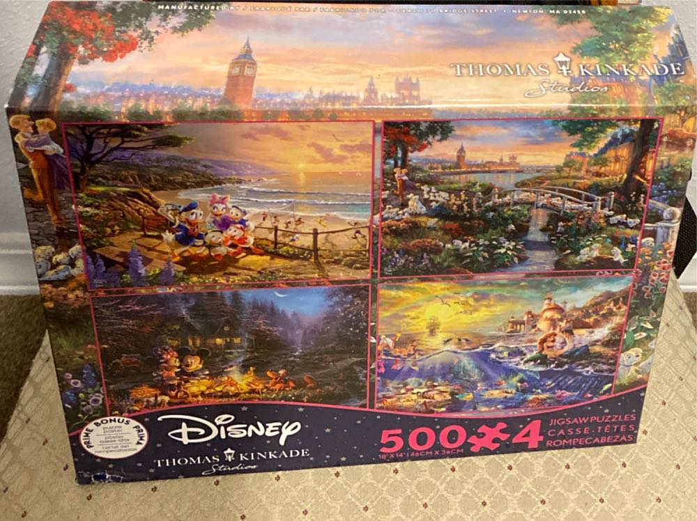 Disney Thomas Kinkade - 4 Pack - Disney Thomas Kinkade puzzle collectible [Barcode 021081036771] - Main Image 3