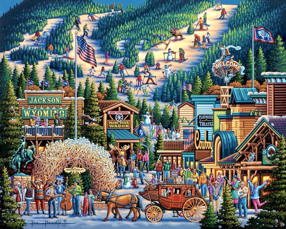 Jackson Hole - Dowdle puzzle collectible [Barcode 671095003773] - Main Image 2