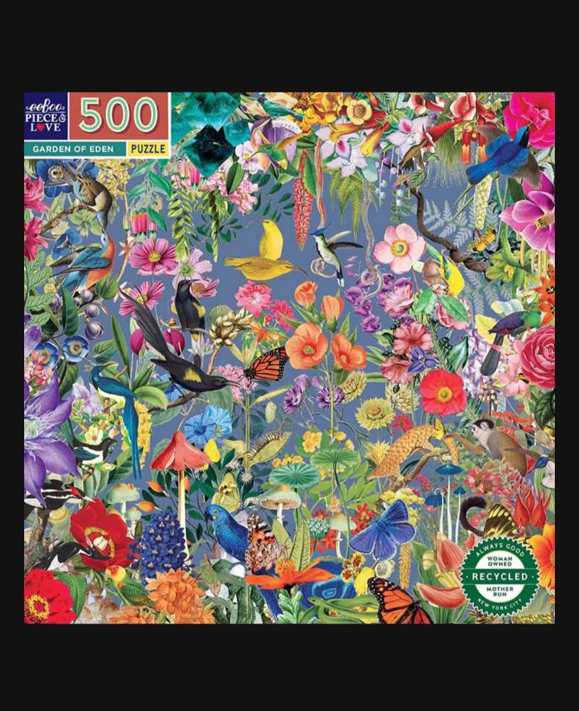 500: Garden Of Eden - Eeboo puzzle collectible [Barcode 689196513275] - Main Image 4