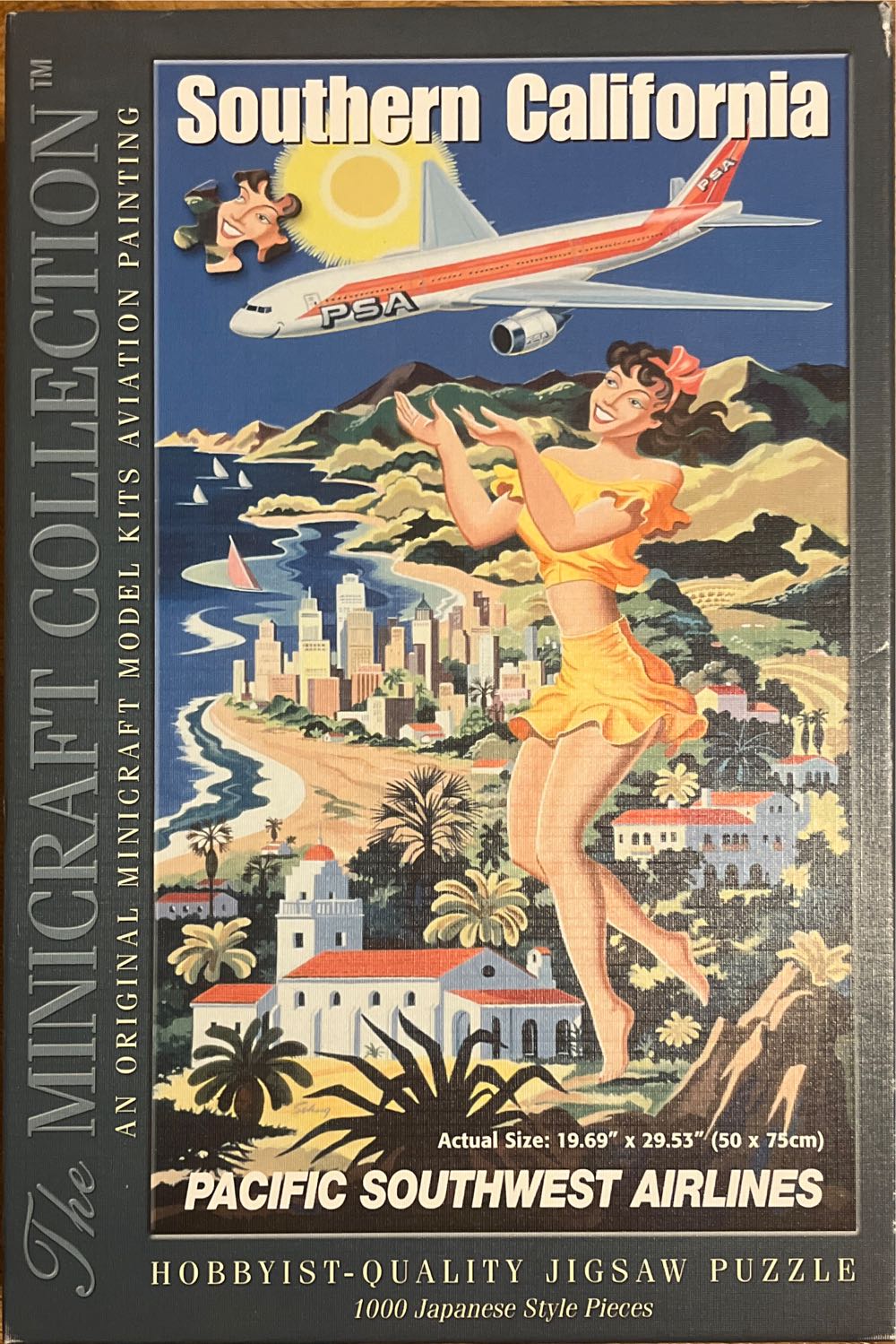 PSA Retro Vintage Travel Poster - Minecraft Model kits puzzle collectible [Barcode 048051500025] - Main Image 1