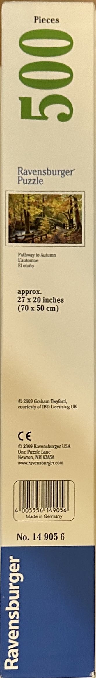 Pathway to Autumn (SOLD) - Ravensburger puzzle collectible [Barcode 4005556149056] - Main Image 2