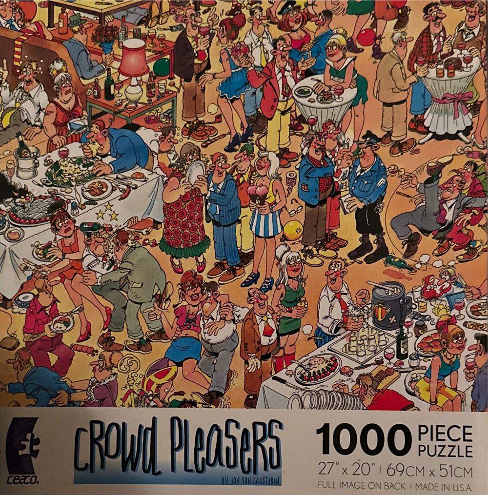 300 Piece Larry Jones Art Puzzle ”wagon Fun” 18” X 24” Large Piece