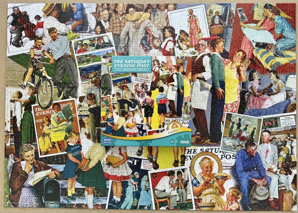 The Saturday Evening Post - Families - Mega Puzzles puzzle collectible - Main Image 2