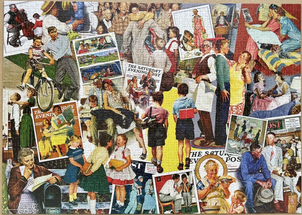 The Saturday Evening Post - Families - Mega Puzzles puzzle collectible - Main Image 3