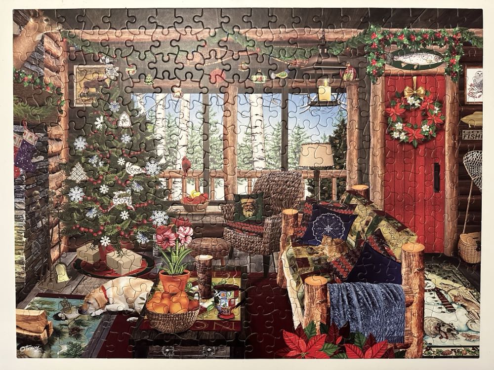 Christmas Lodge - Ceaco puzzle collectible [Barcode 021081223645] - Main Image 3