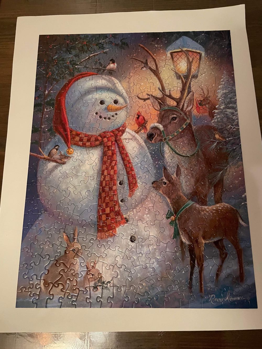 Snowman Welcome - Bits & Pieces puzzle collectible - Main Image 2