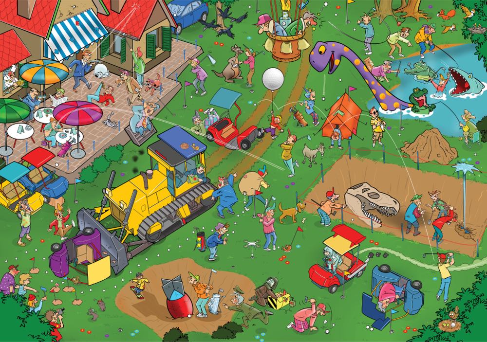 Golf / De Golfbaan 🟦 - Goliath That’s life puzzle collectible [Barcode 8711808713888] - Main Image 2