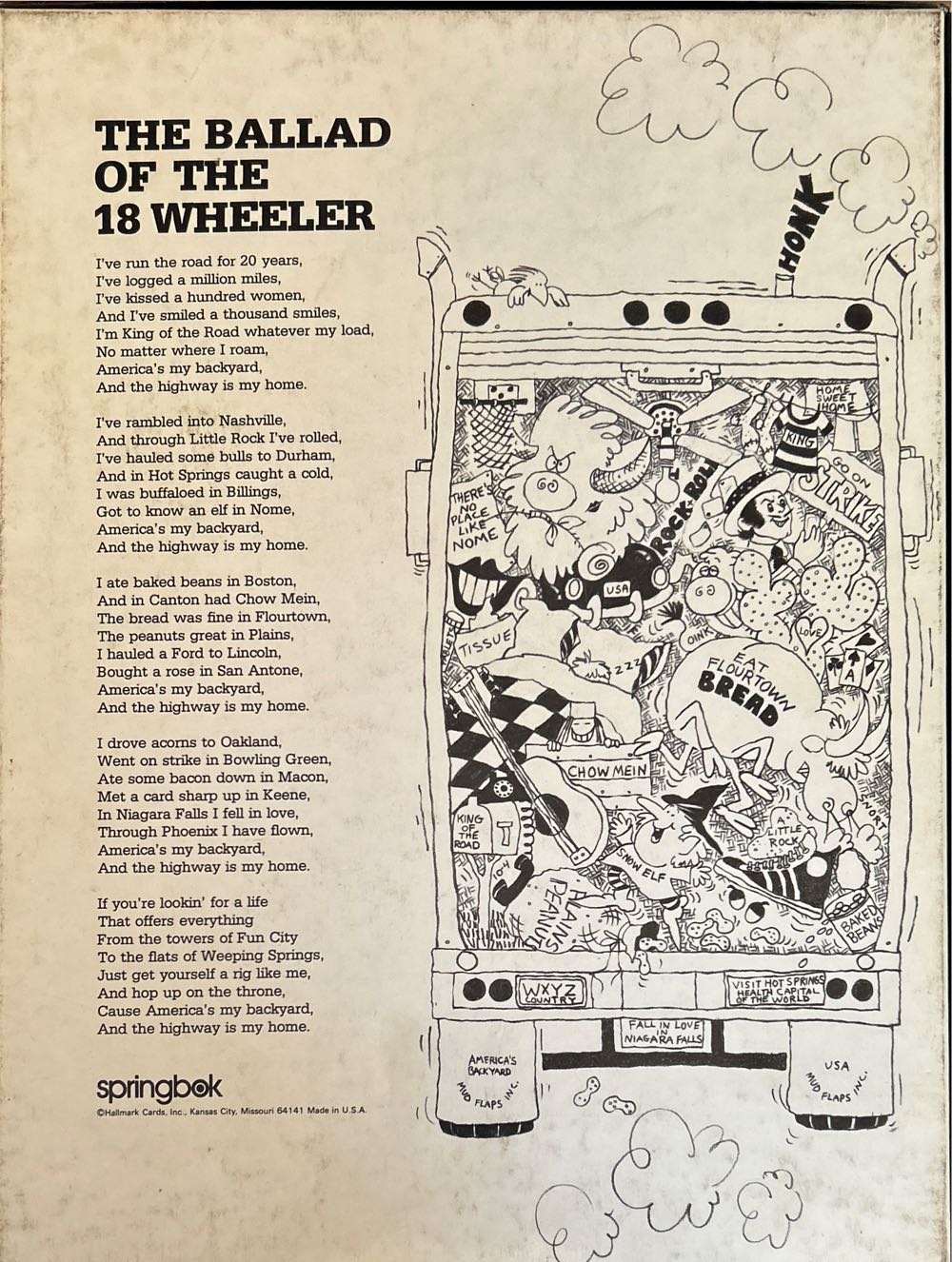 18 Wheeler - Springbok puzzle collectible - Main Image 2