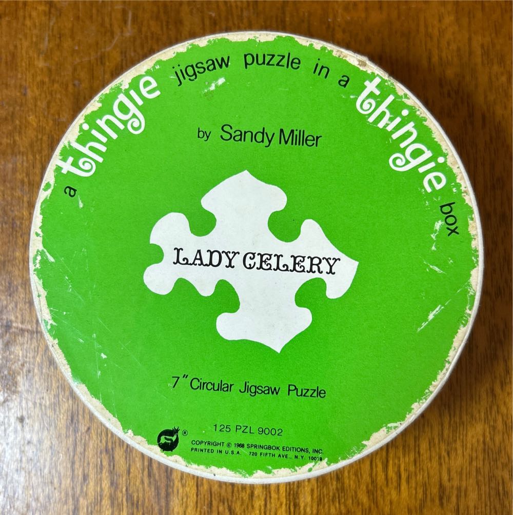 Lady Celery - Mini Round - Springbok puzzle collectible - Main Image 2