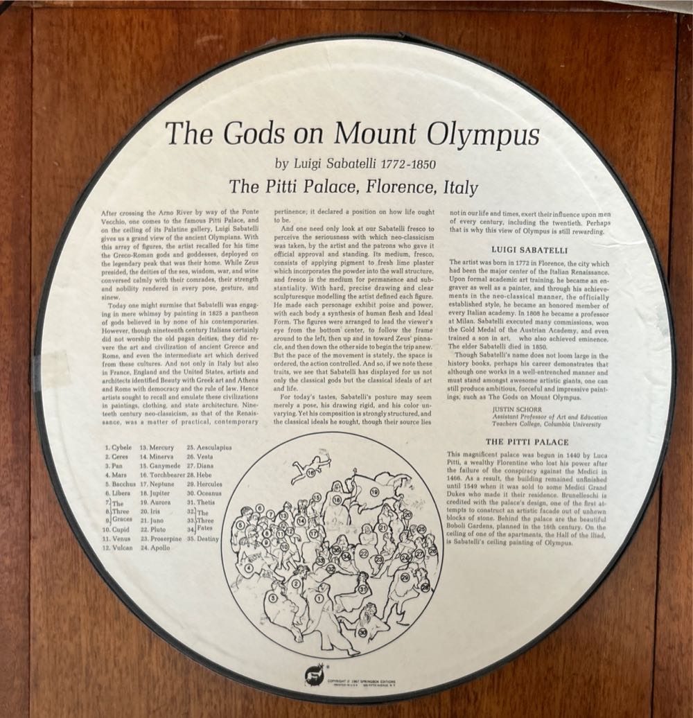 The Gods On Mount Olympus - Round - Springbok puzzle collectible - Main Image 2
