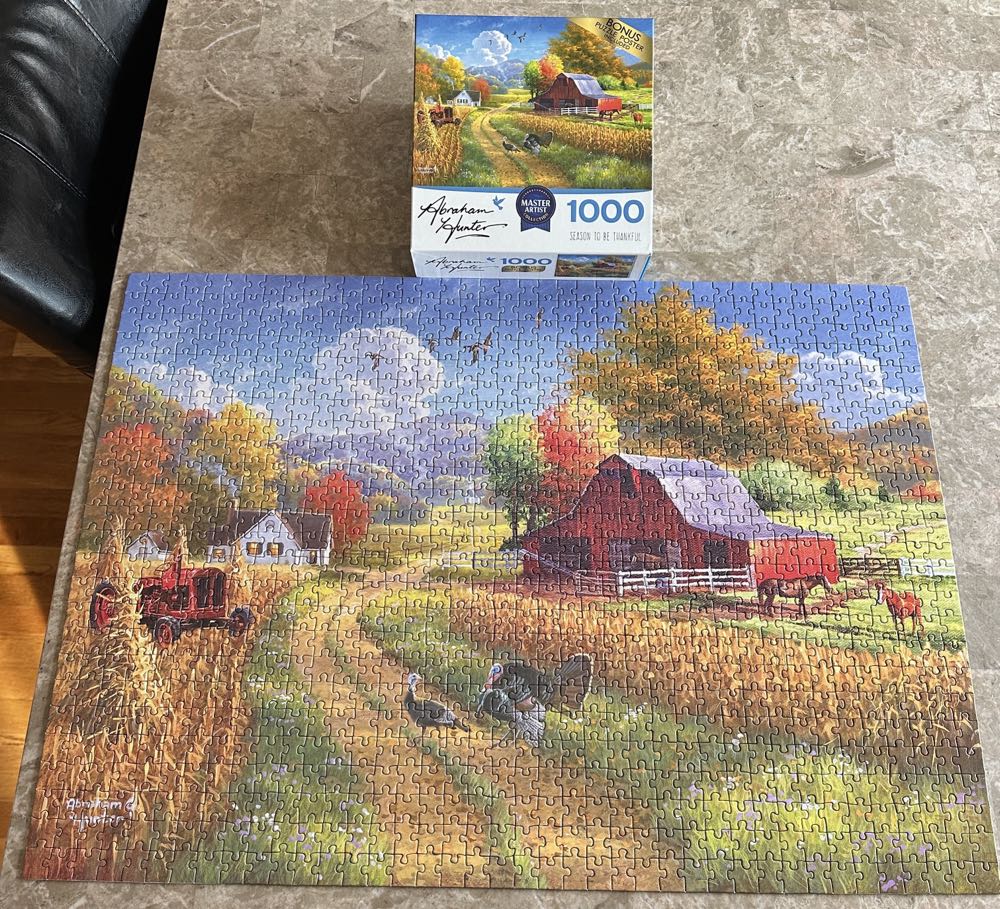 Abraham Hunter Season To Be Thankful 1000pc Puzzle - Rose Art puzzle collectible [Barcode 4895145437363] - Main Image 2
