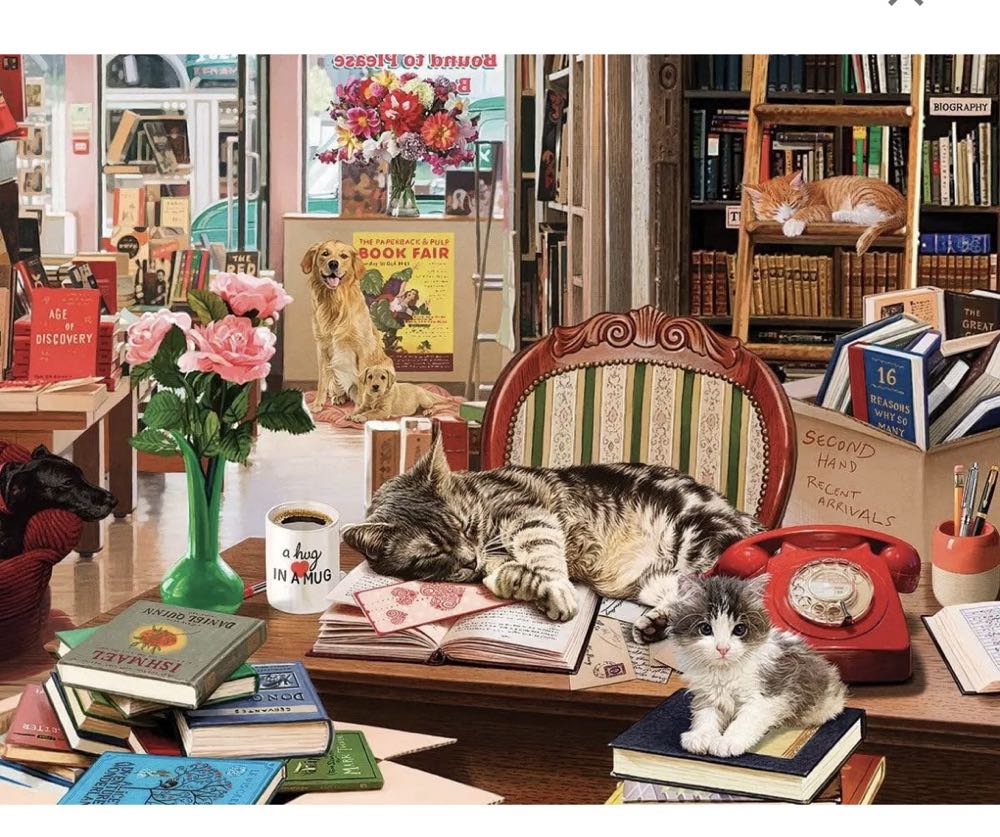 Cozy Bookshop*^ - White Mountain puzzle collectible [Barcode 724819266388] - Main Image 2