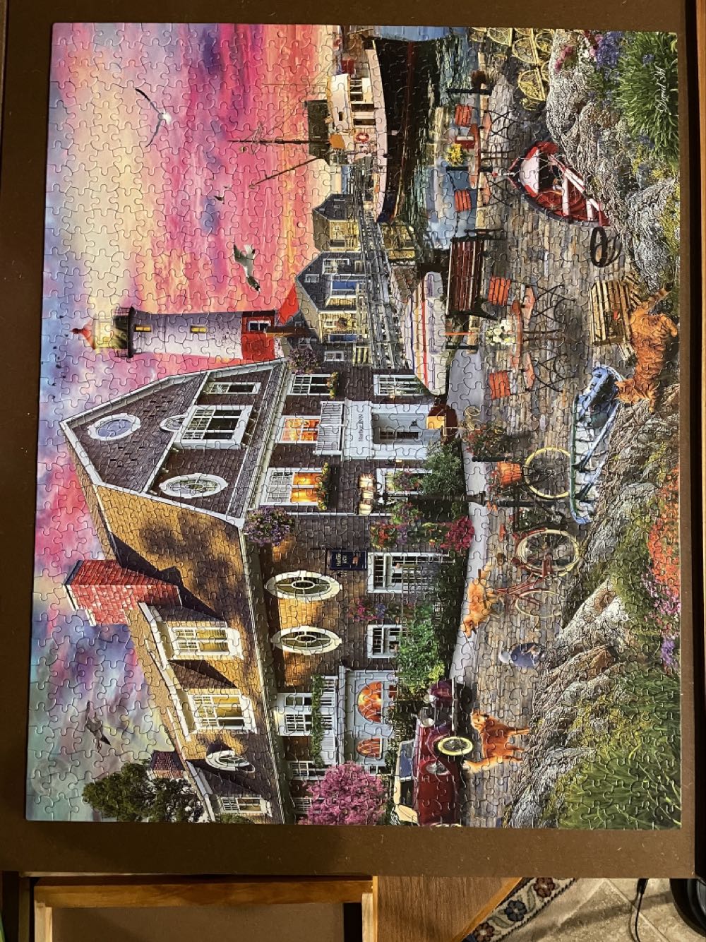 Harbor Inn - Complete  - White Mountain Puzzles puzzle collectible [Barcode 724819266357] - Main Image 2