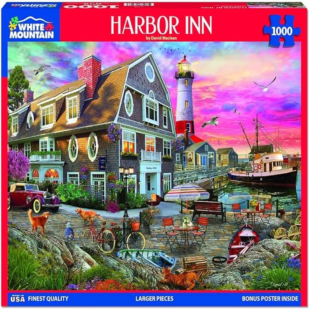 Harbor Inn - Complete  - White Mountain Puzzles puzzle collectible [Barcode 724819266357] - Main Image 4
