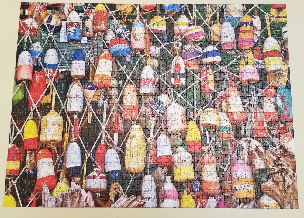 Colorful Lobster Buoys - Colorluxe puzzle collectible - Main Image 2