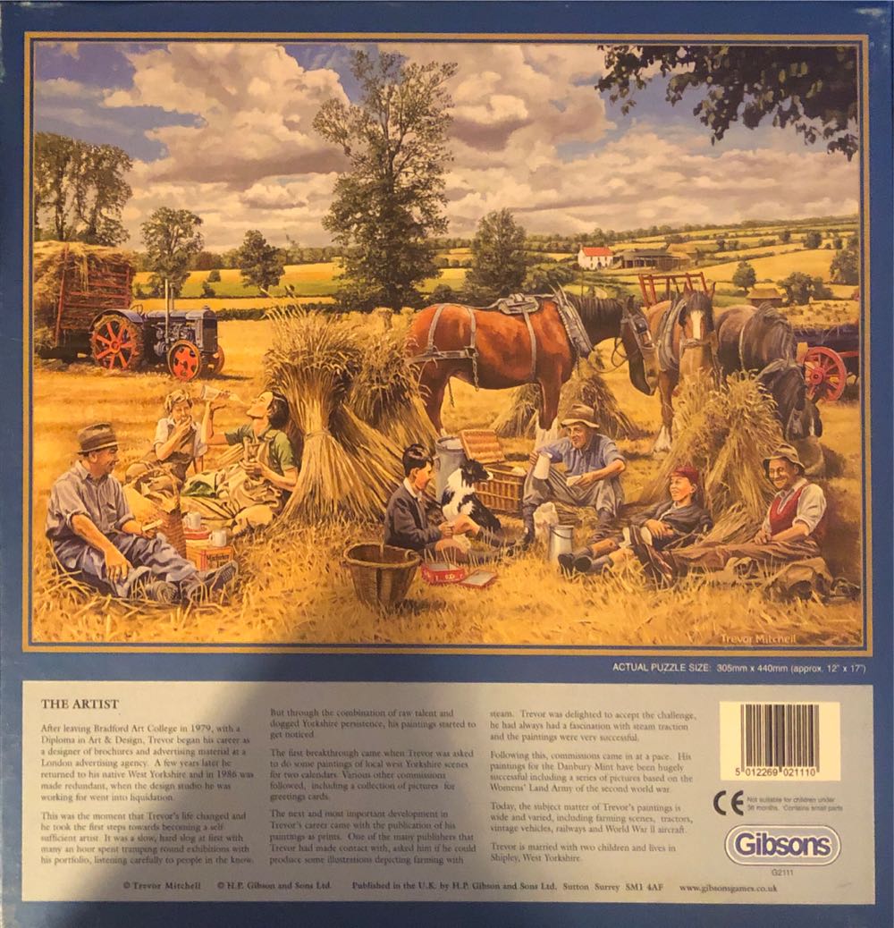 Harvest Lunch - Gibsons puzzle collectible [Barcode 5012269021110] - Main Image 2