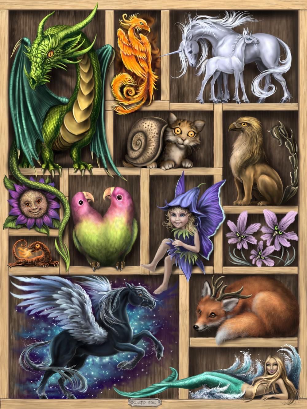 Charming Seedbox / Zauberhaften Setzkasten / Magische Letterkast - Tower Puzzle puzzle collectible [Barcode 2200137410316] - Main Image 2