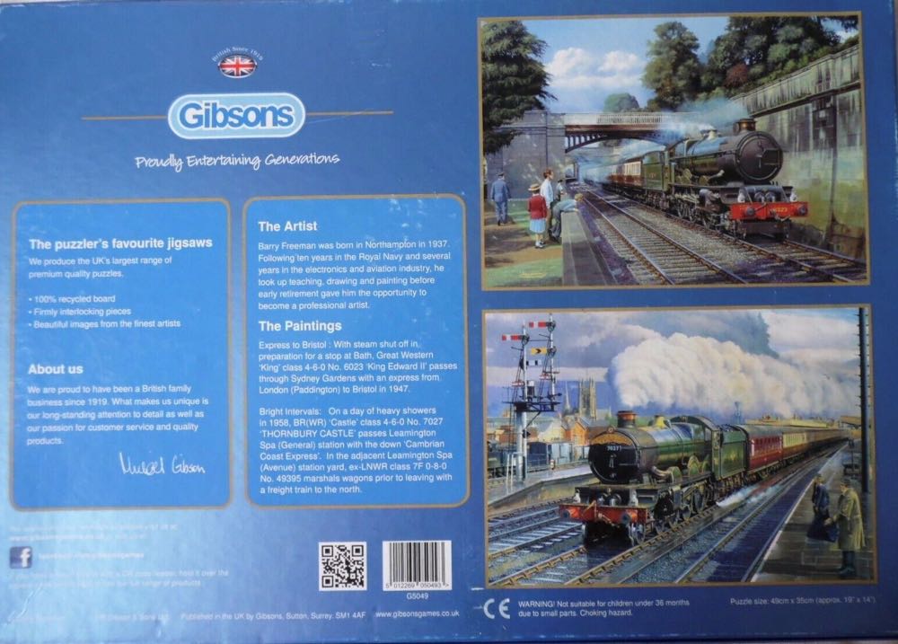 Up Main & Down Loop - Gibsons puzzle collectible [Barcode 5012269050493] - Main Image 2