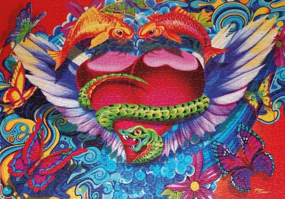 Fantasy Tattoo Art Deluxe - Schmidt Puzzle puzzle collectible [Barcode 4001504598129] - Main Image 3