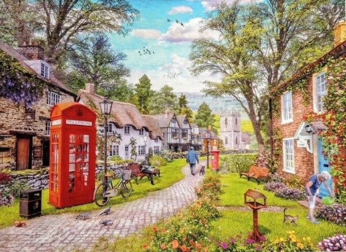 Village Haven - FX Schmid puzzle collectible [Barcode 4050368078476] - Main Image 2